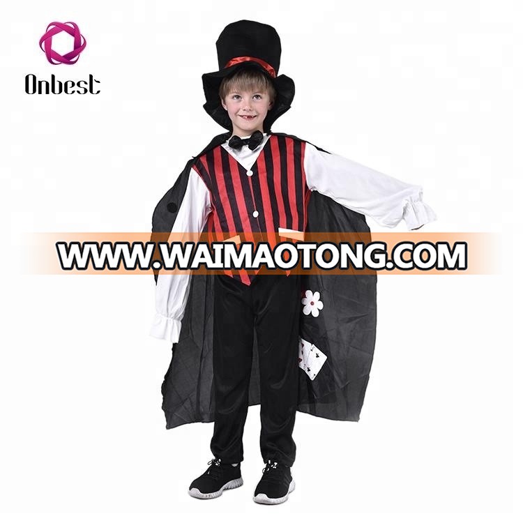 Wholesale children stage cosplay magician costume set